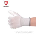 Hespax High Quality Safety Industrial Mechanic PU Gloves